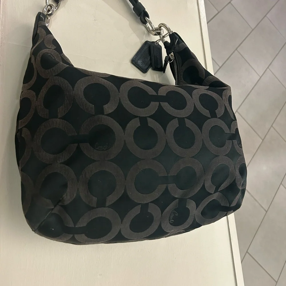 Coach Black and Brown Women's Bag-Preowned-clean-vintage-soft-beautiful-get it!
